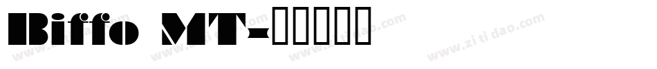 Biffo MT字体转换